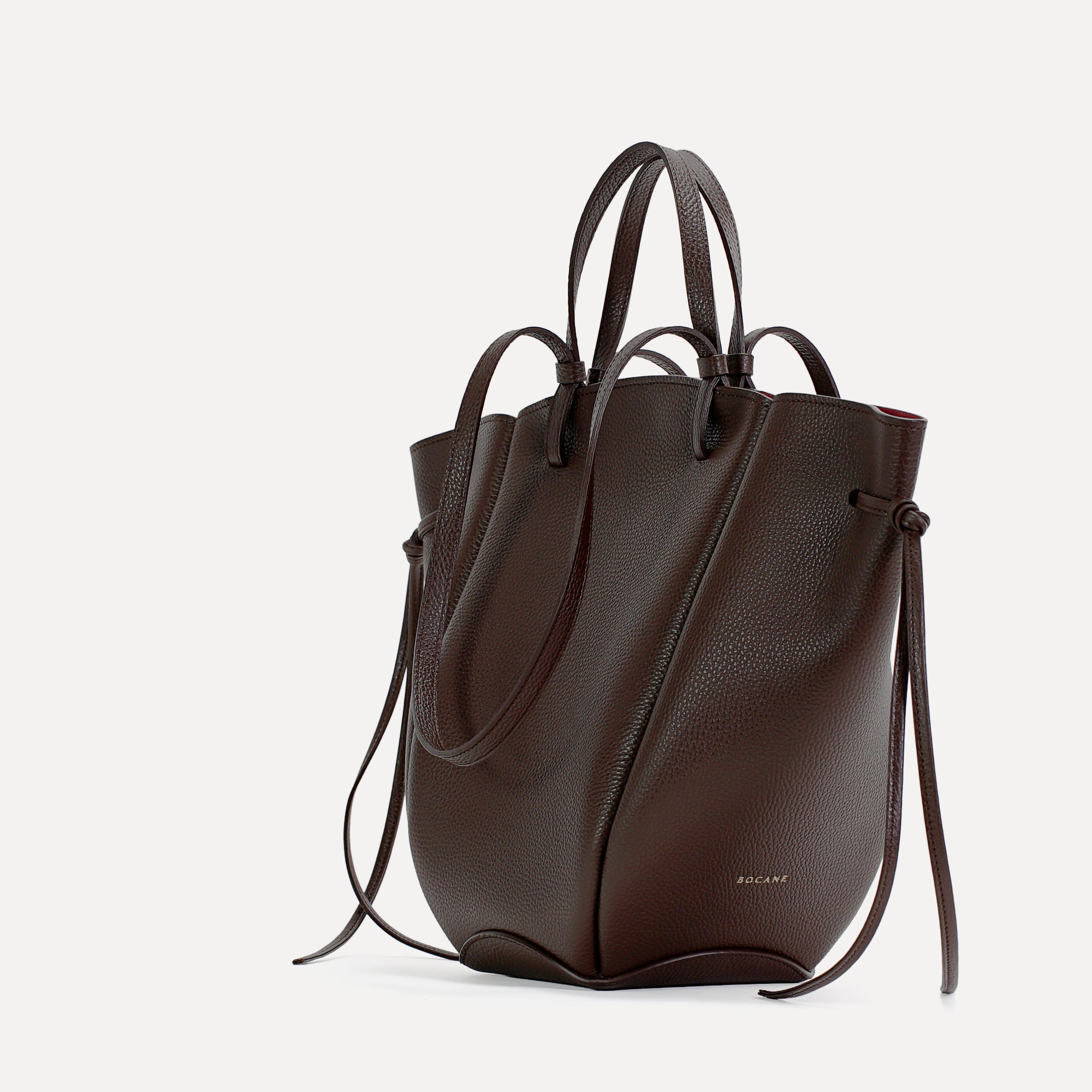 Geanta Maxi Voulez-Vous, Piele Texturata, Chocolat