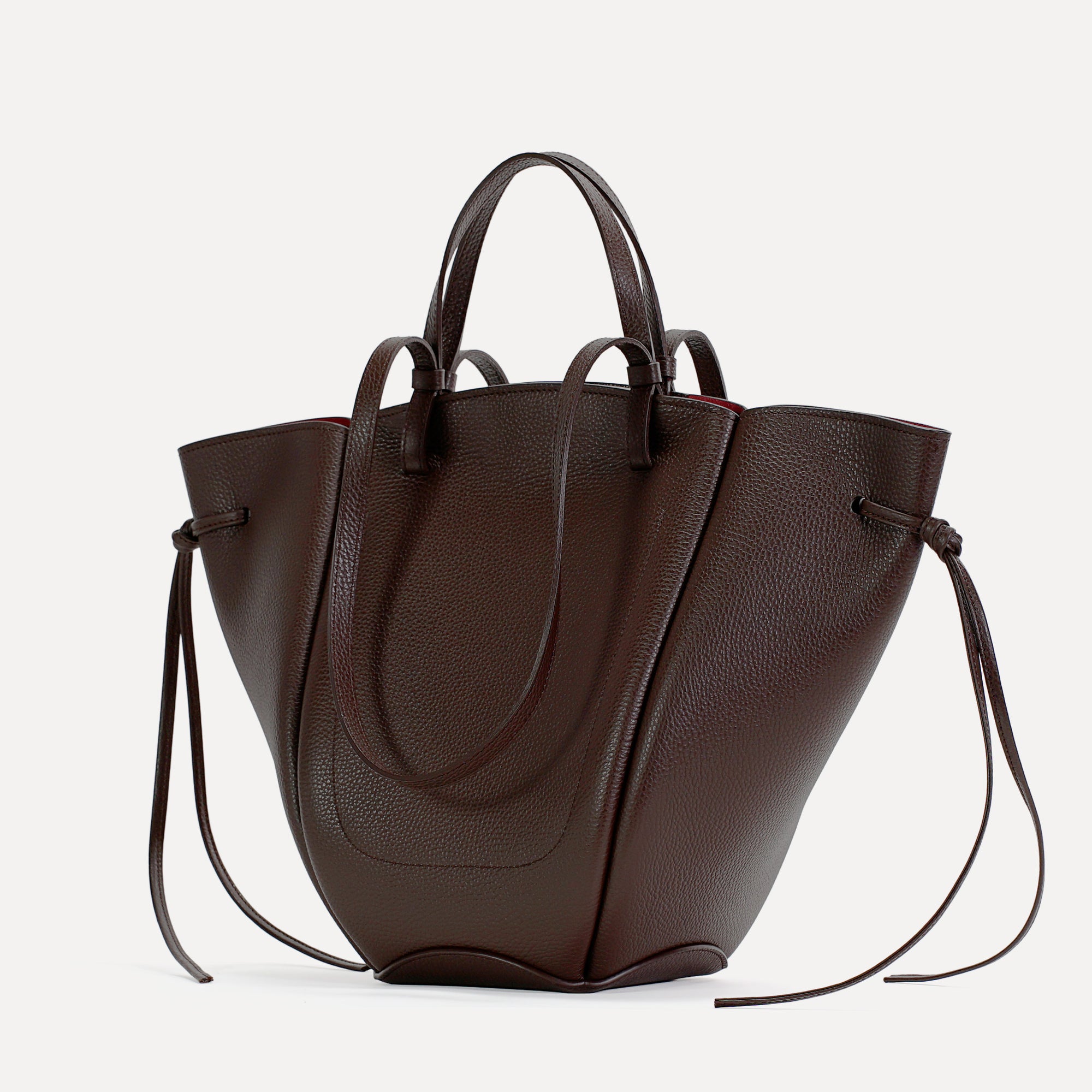 Geanta Maxi Voulez-Vous, Piele Texturata, Chocolat