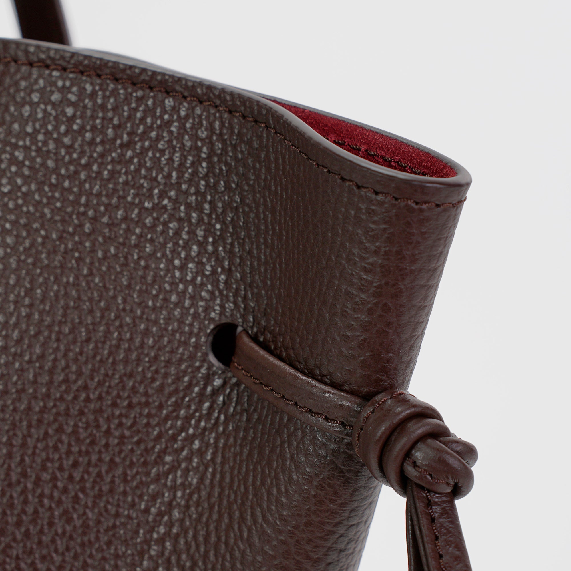 Geanta Maxi Voulez-Vous, Piele Texturata, Chocolat