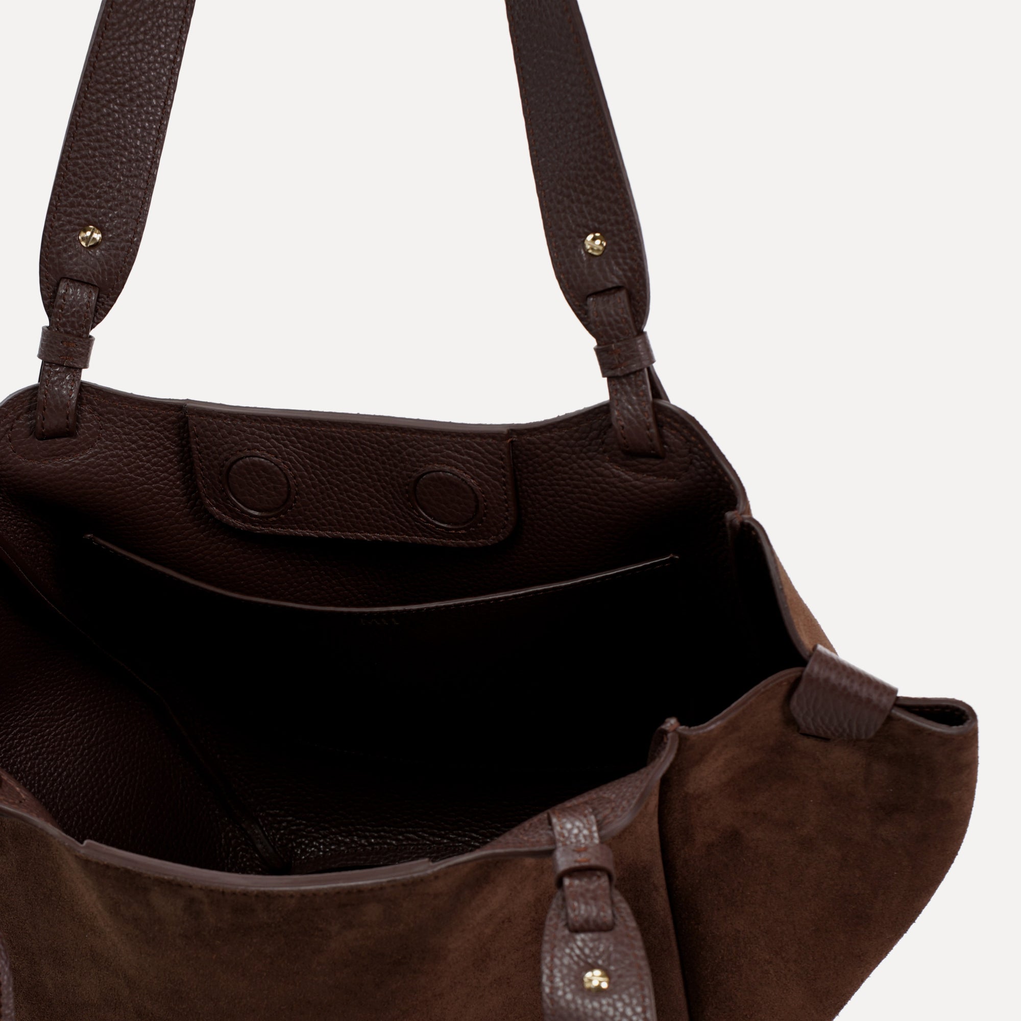 Orée Bag, Suede Leather, Chocolate