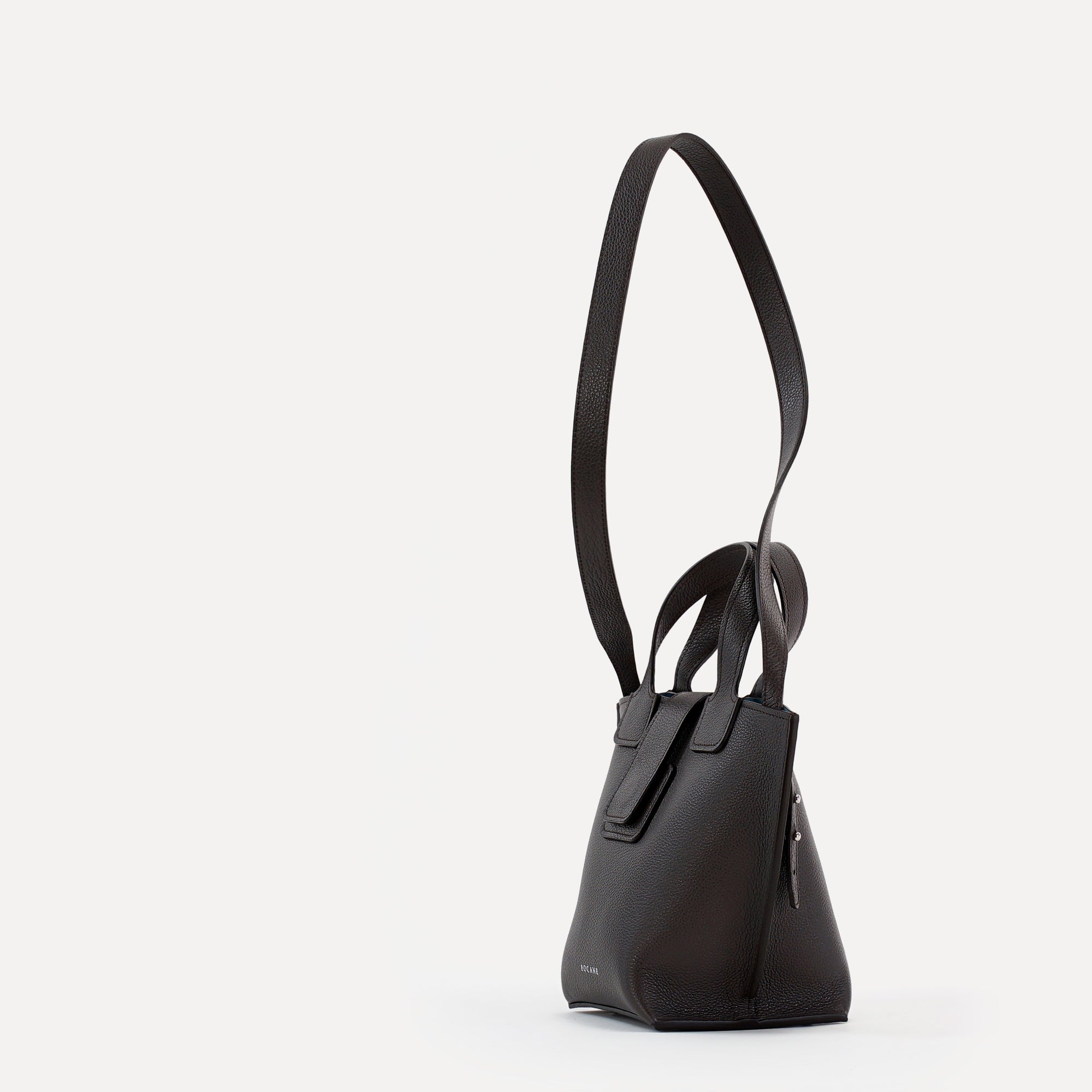 Geanta Caprice, Piele Texturata, Culoare Chocolat Noir