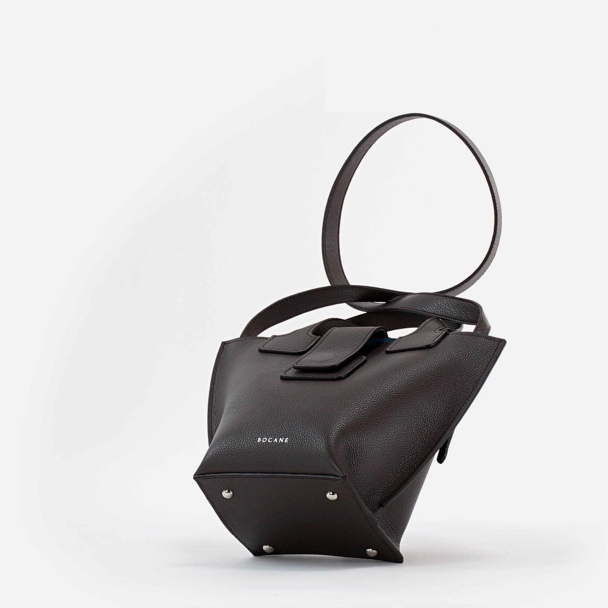 Geanta Caprice, Piele Texturata, Culoare Chocolat Noir