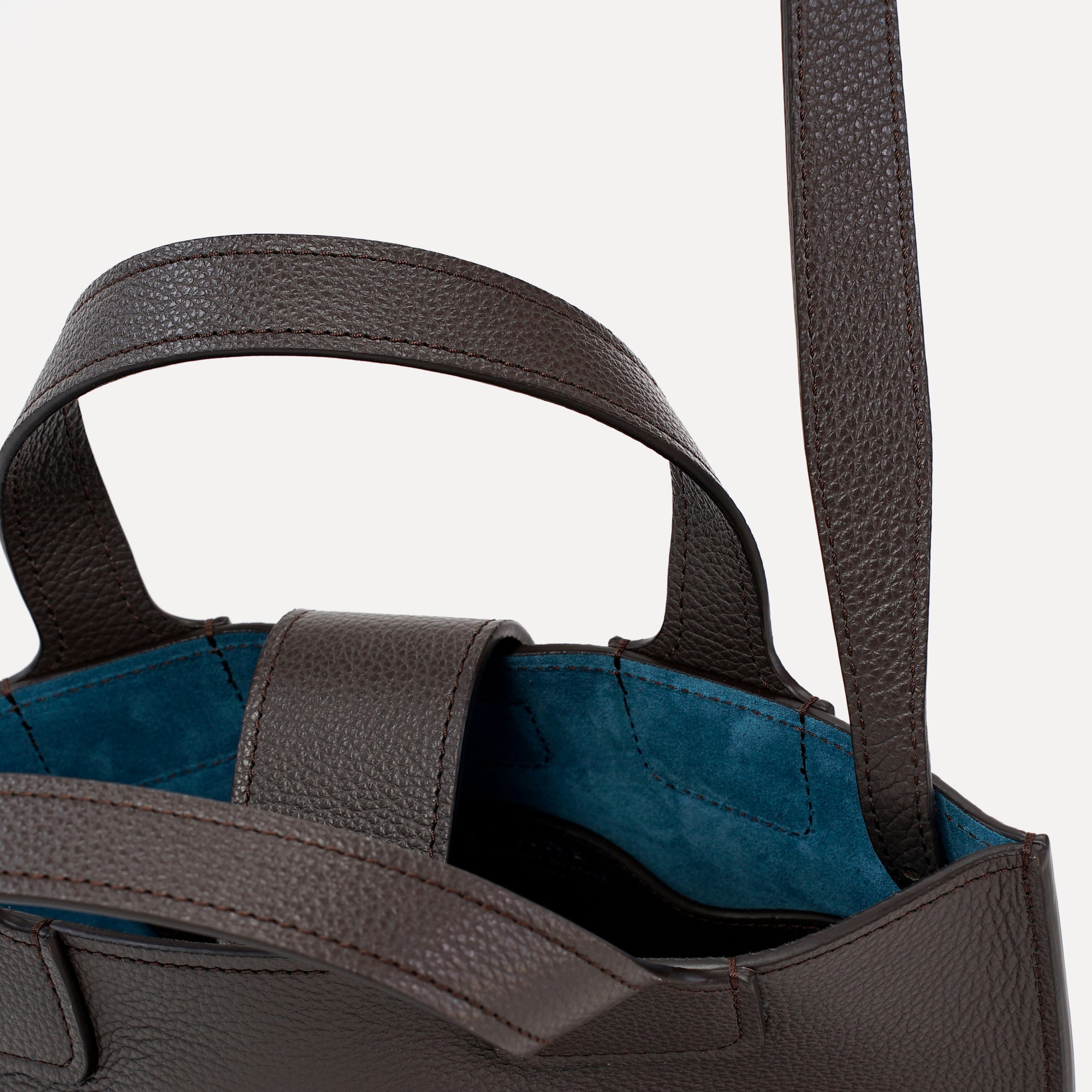 Geanta Caprice, Piele Texturata, Culoare Chocolat Noir