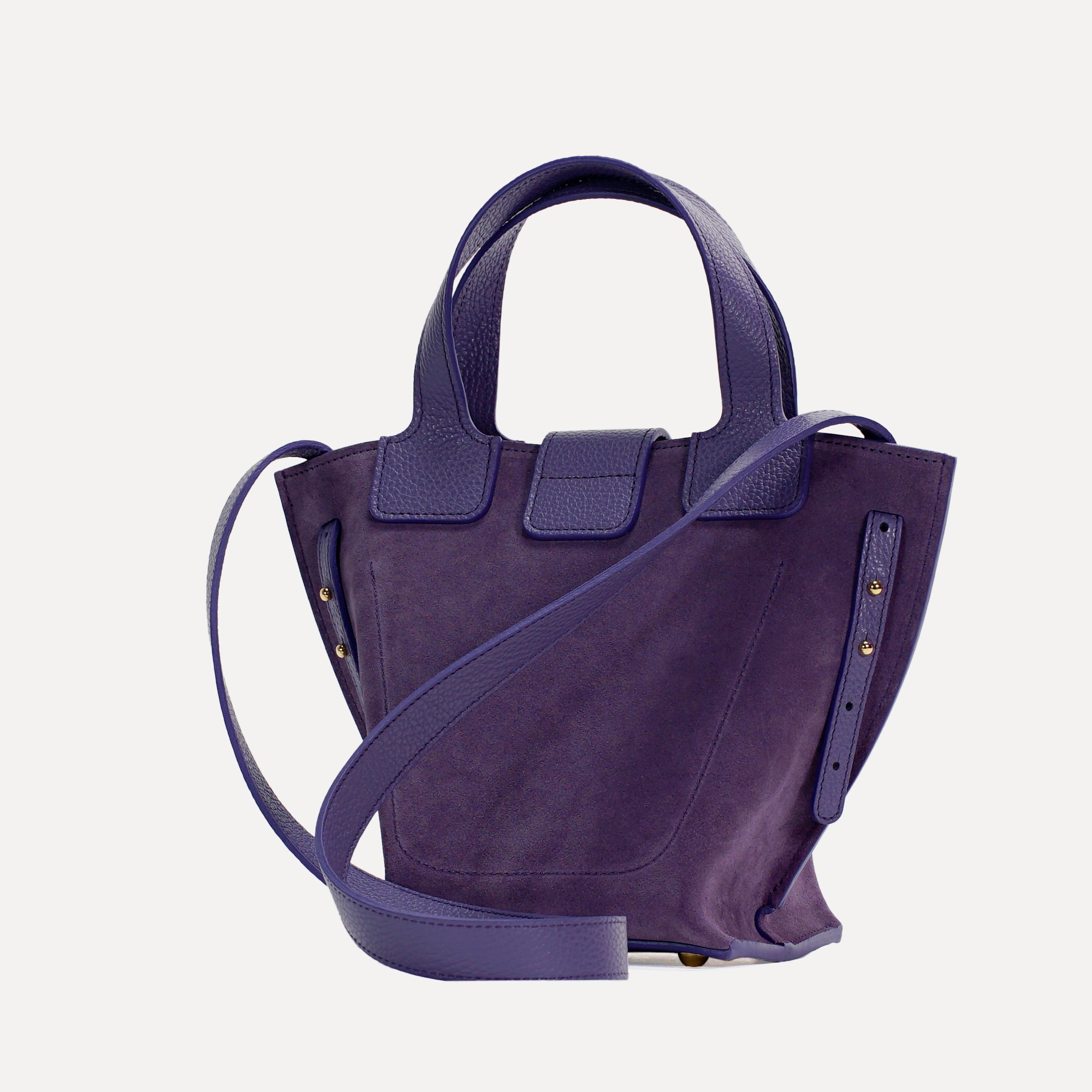 Geanta Caprice, Piele Intoarsa, Culoare Violet Ametist