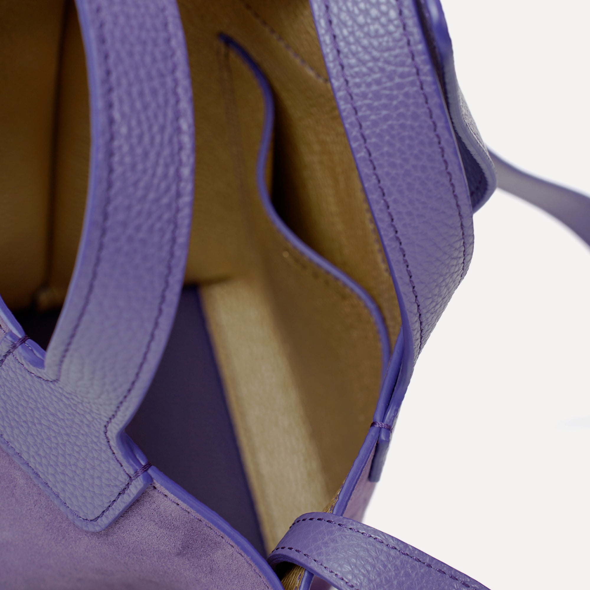 Geanta Caprice, Piele Intoarsa, Culoare Violet Ametist