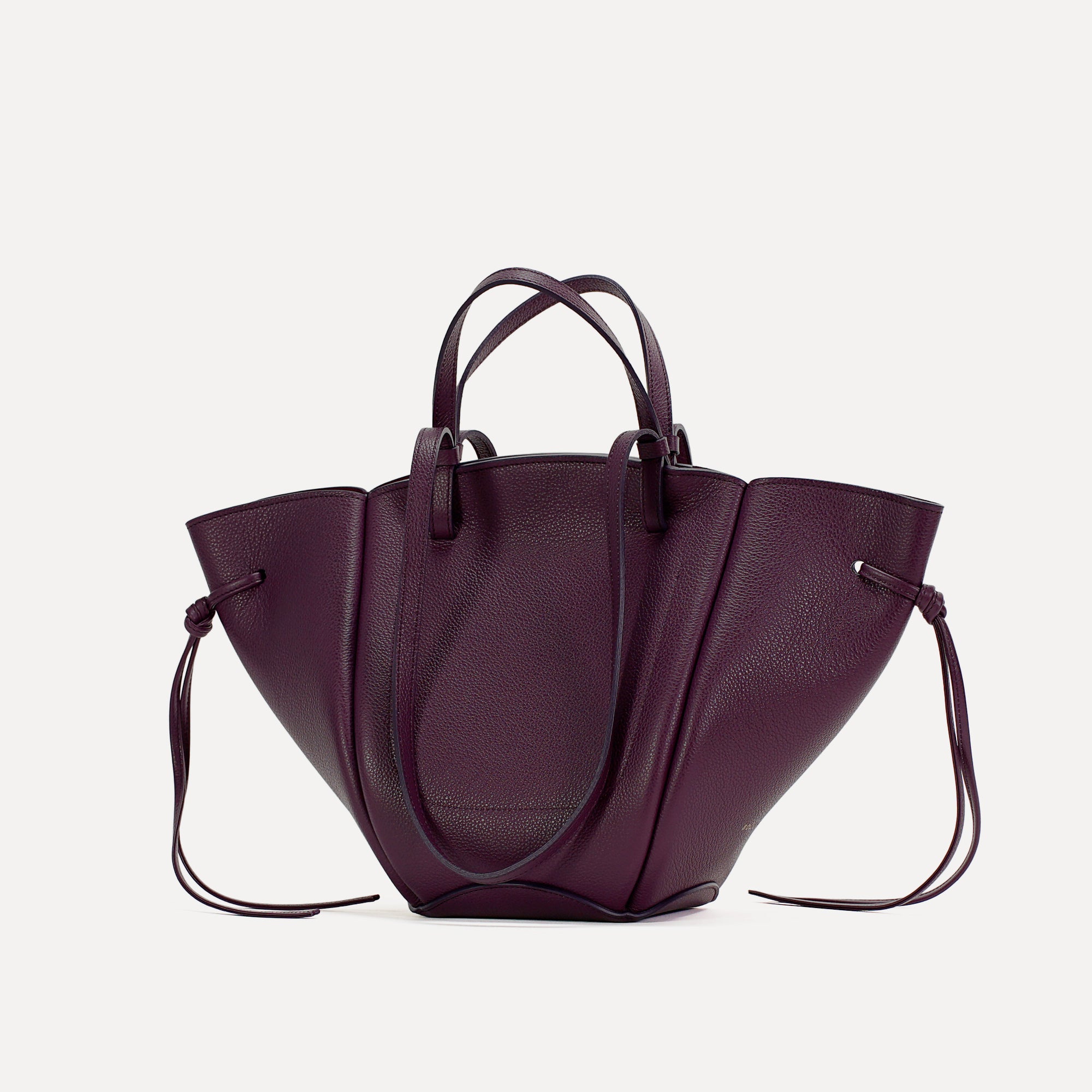 Geanta Midi Voulez-Vous, Piele Texturata, Visiniu-Violet