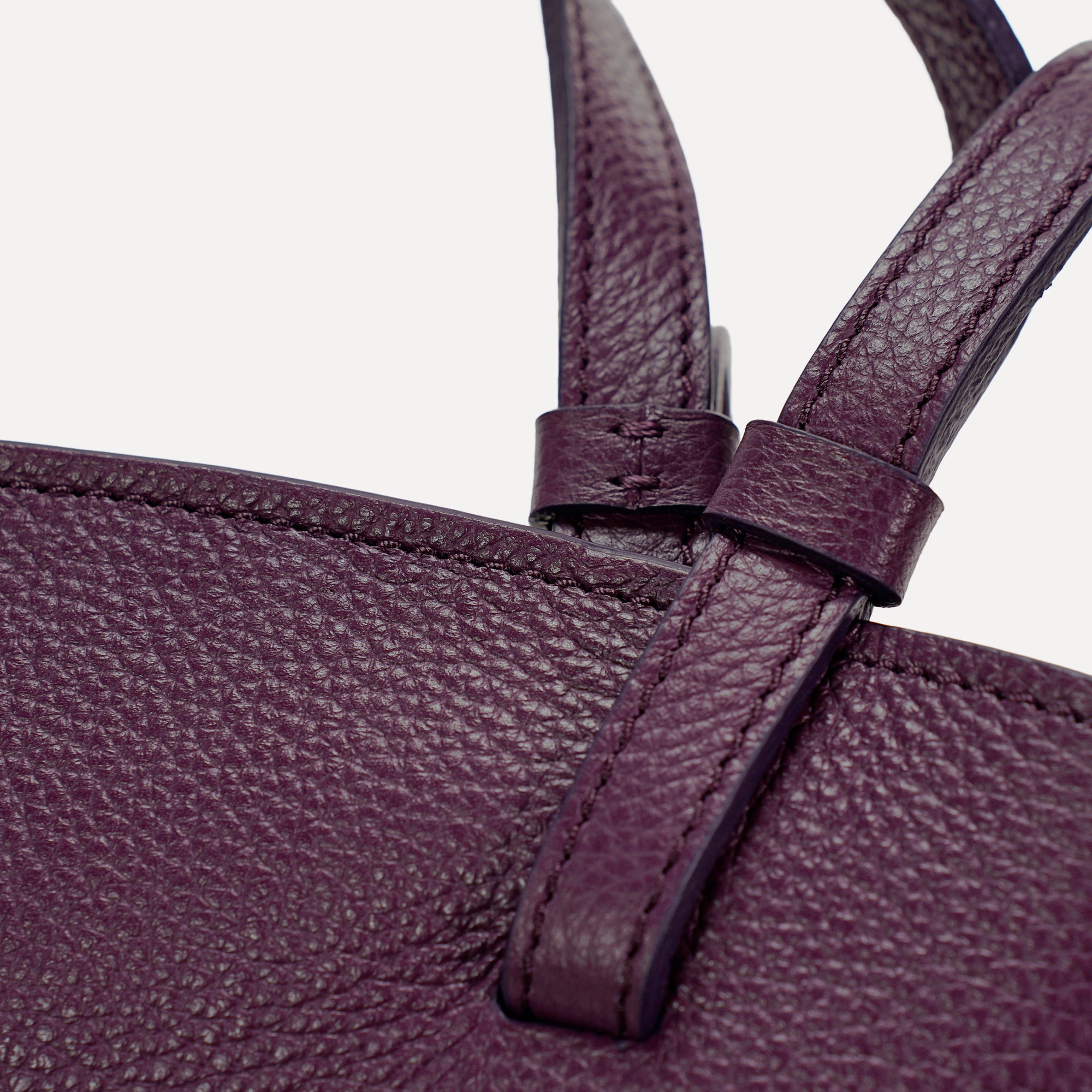 Geanta Midi Voulez-Vous, Piele Texturata, Visiniu-Violet