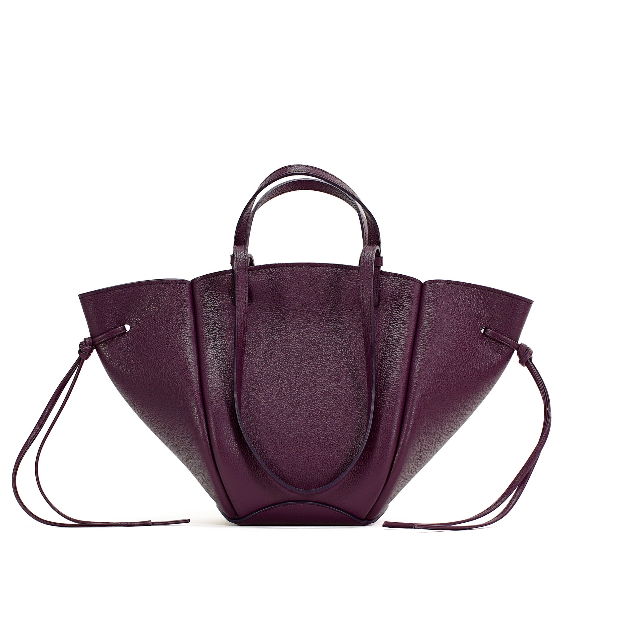 Geanta Midi Voulez-Vous, Piele Texturata, Visiniu-Violet