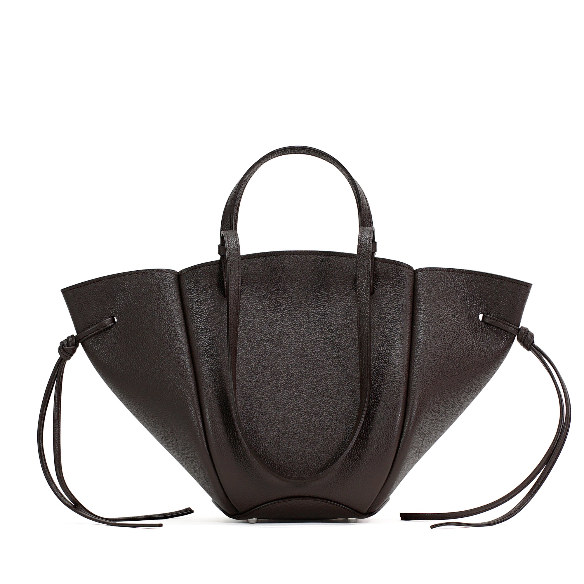 Voulez-Vous Midi Bag, Textured Leather, Dark Chocolate