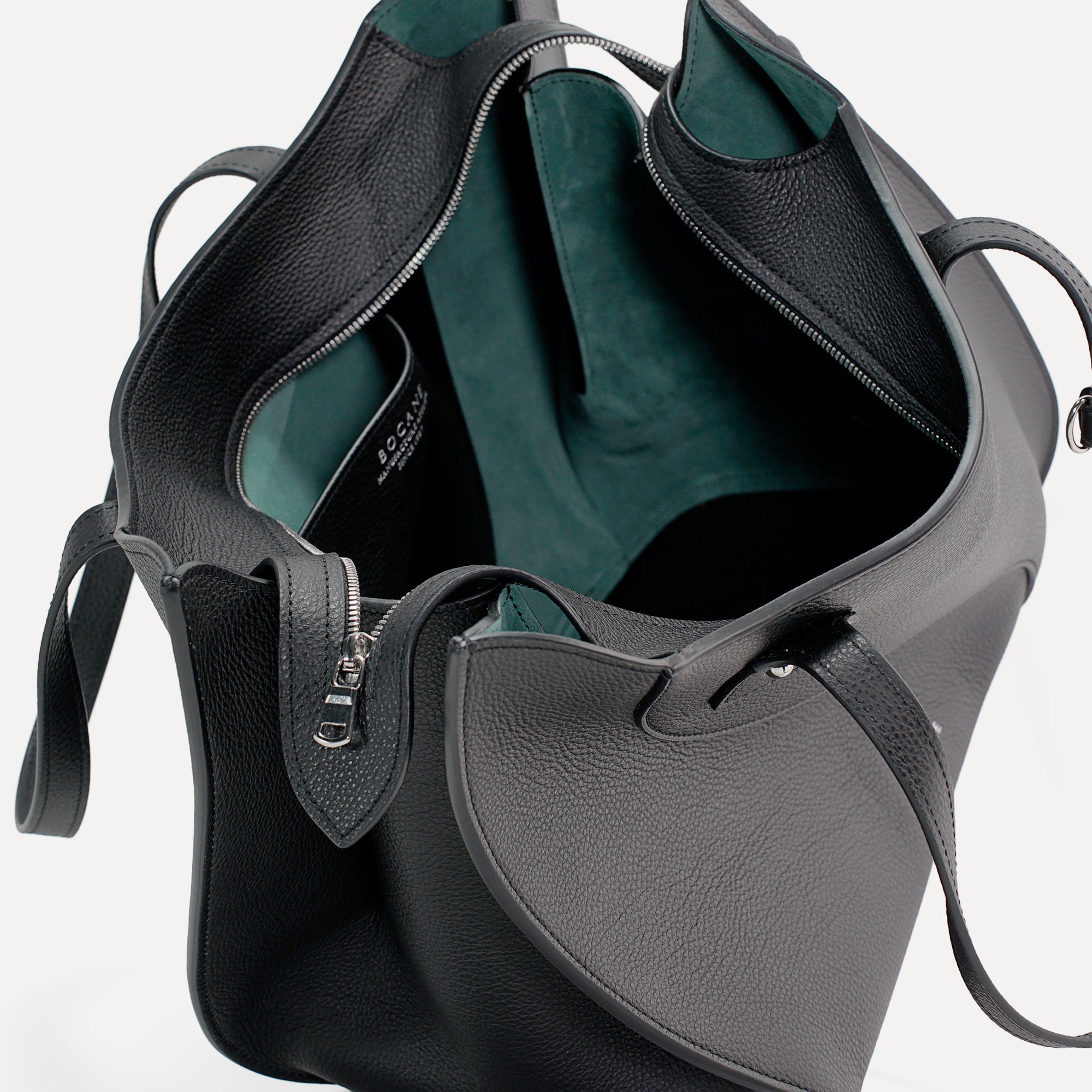 Ether Bag, Textured Leather, Black