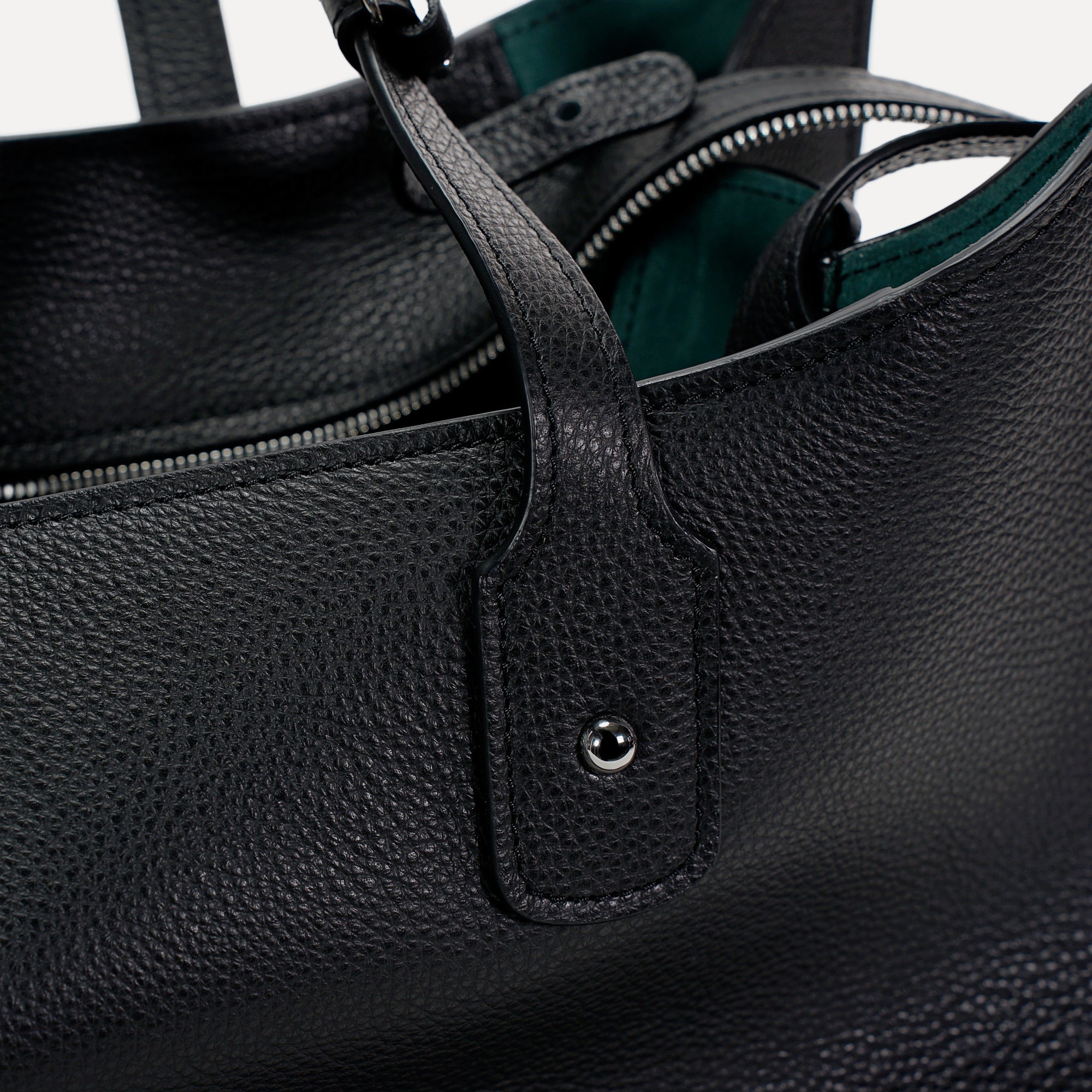 Ether Bag, Textured Leather, Black