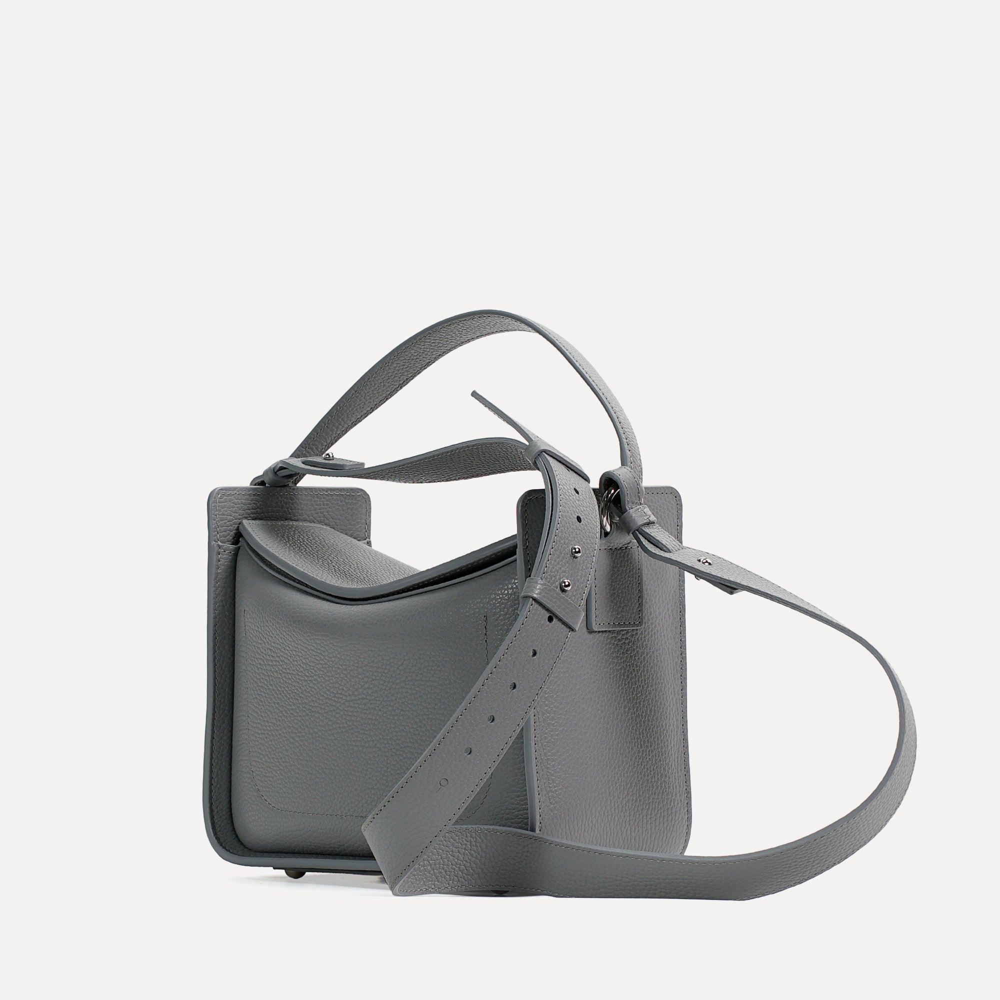 Toujours Bag, Textured Leather, Turbulence Grey