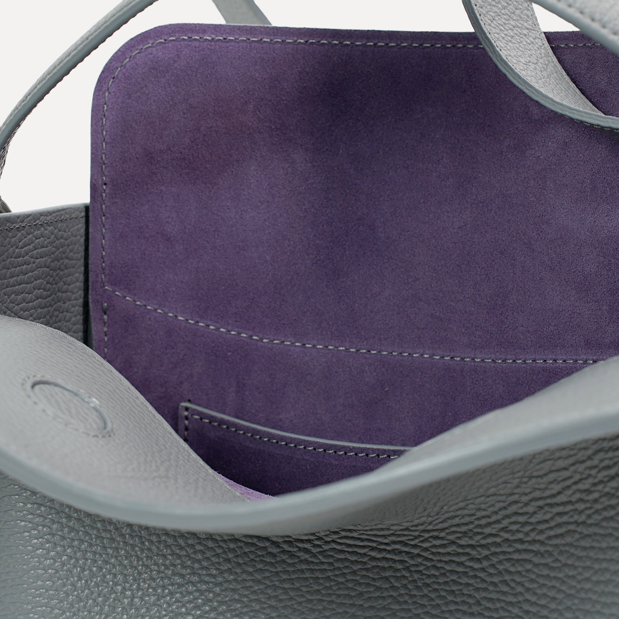 Toujours Bag, Textured Leather, Turbulence Grey