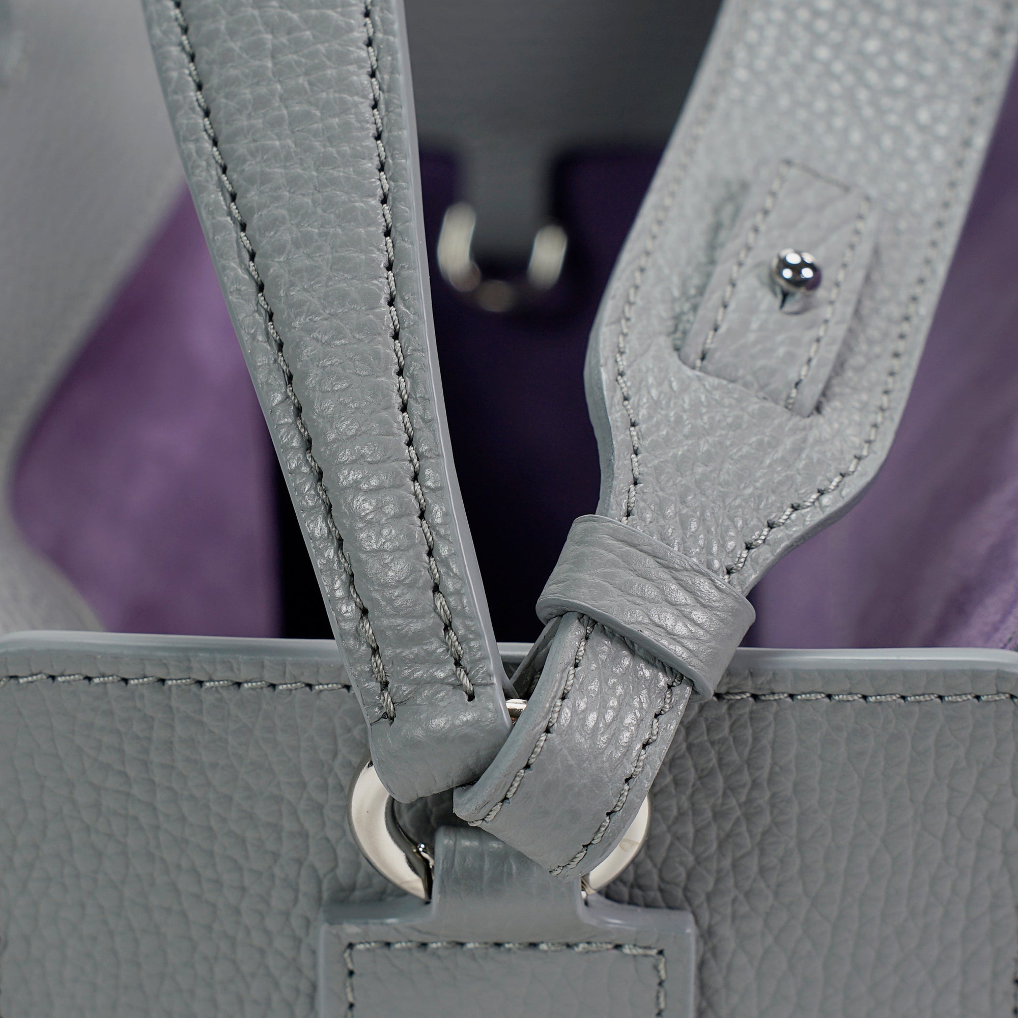 Toujours Bag, Textured Leather, Turbulence Grey