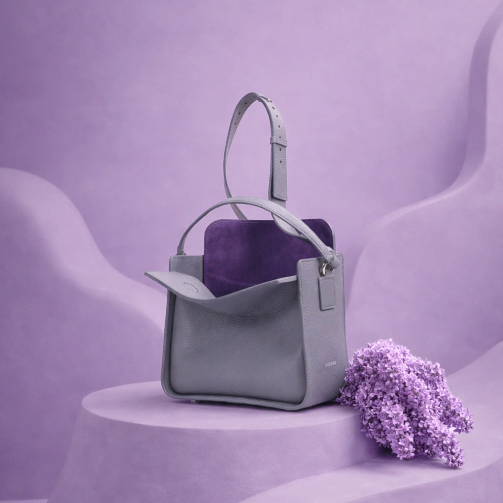 Toujours Bag, Textured Leather, Turbulence Grey