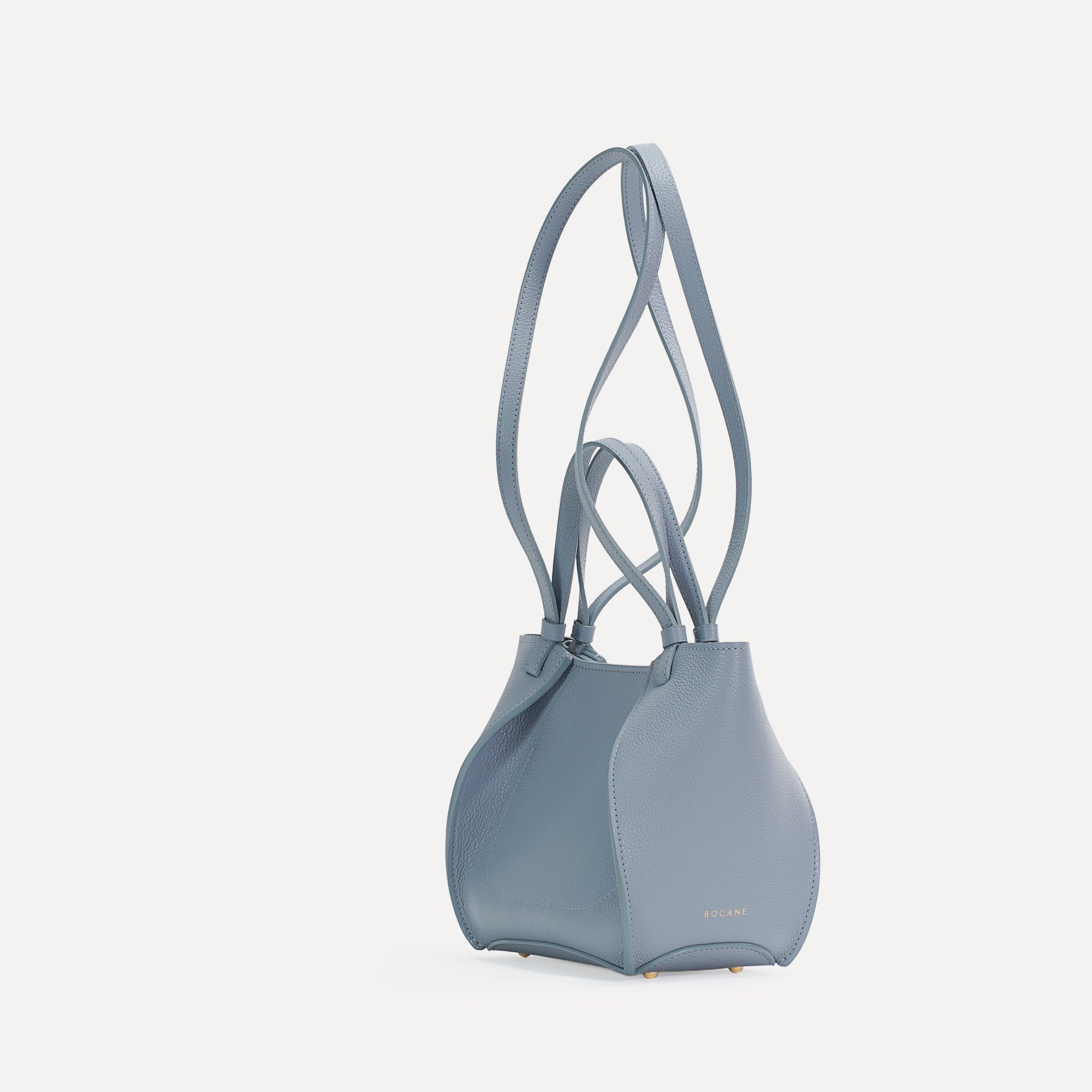 Geanta Amarante Mini, Piele Texturata, Albastru Pastel
