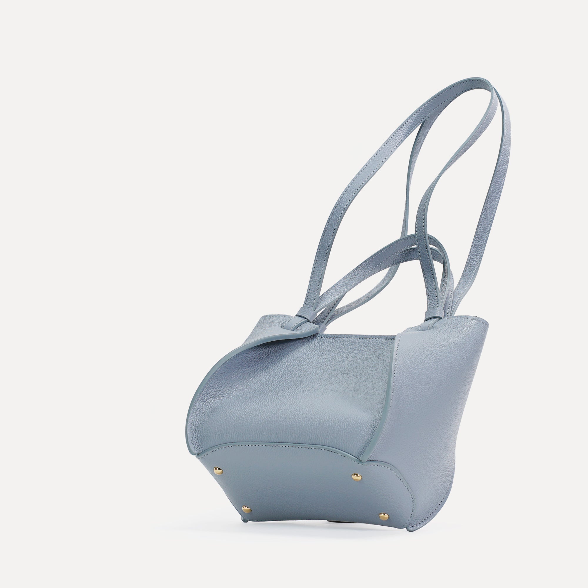 Geanta Amarante Mini, Piele Texturata, Albastru Pastel