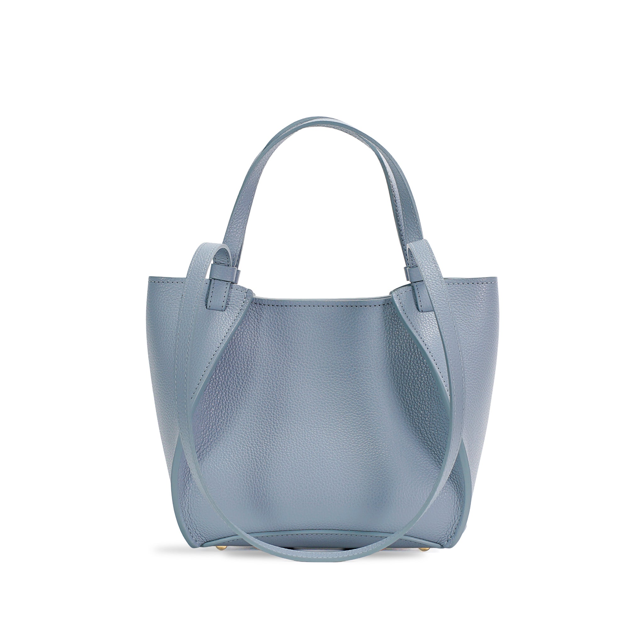 Geanta Amarante Mini, Piele Texturata, Albastru Pastel