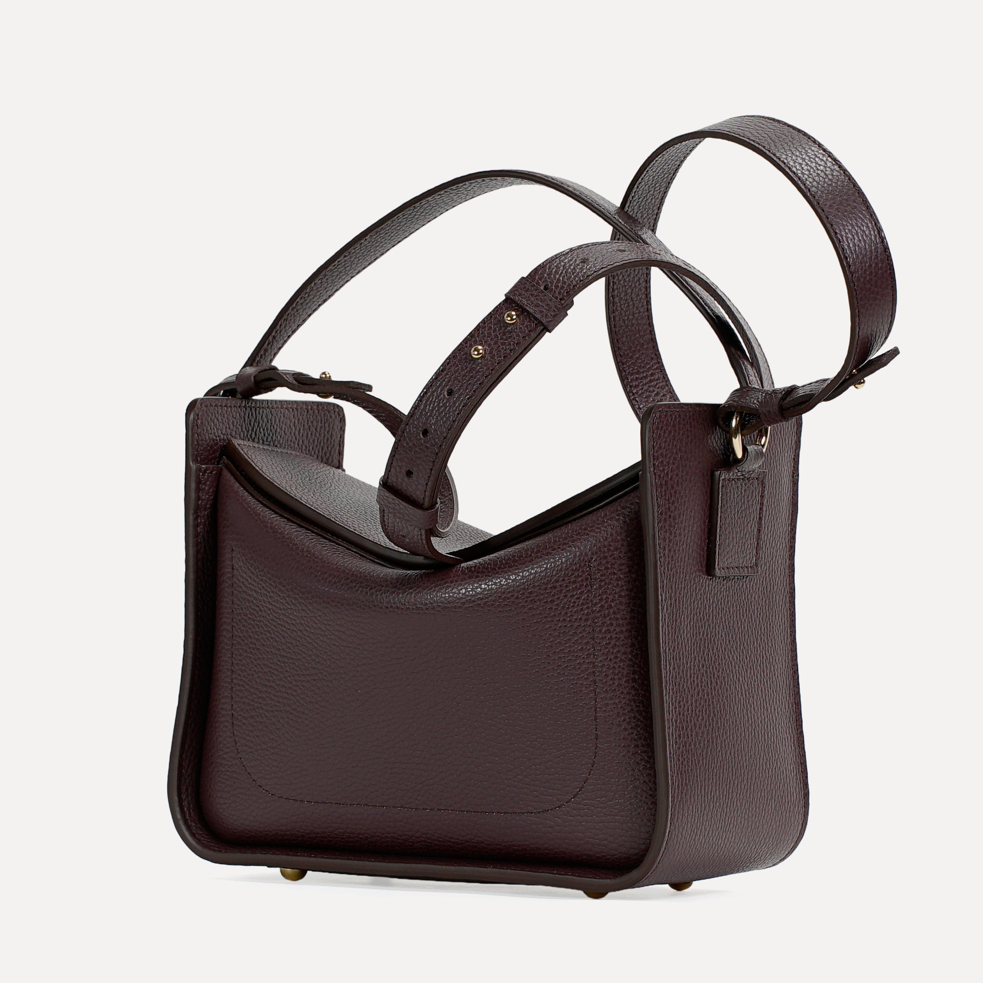 Toujours Bag, Textured Leather, Burgundy
