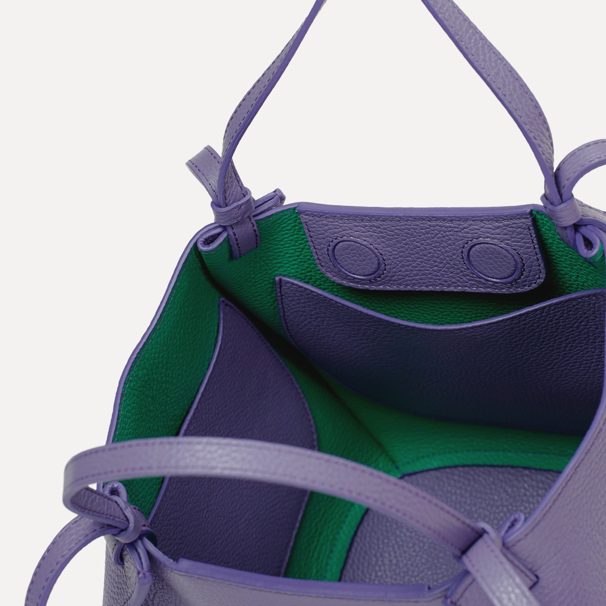 Geanta Amarante, Piele Texturata, Violet