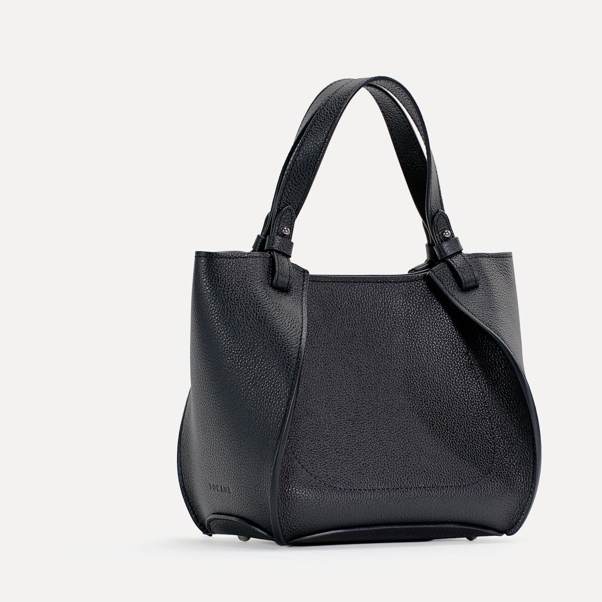 Geanta Amarante Mini, Piele Texturata, Neagra