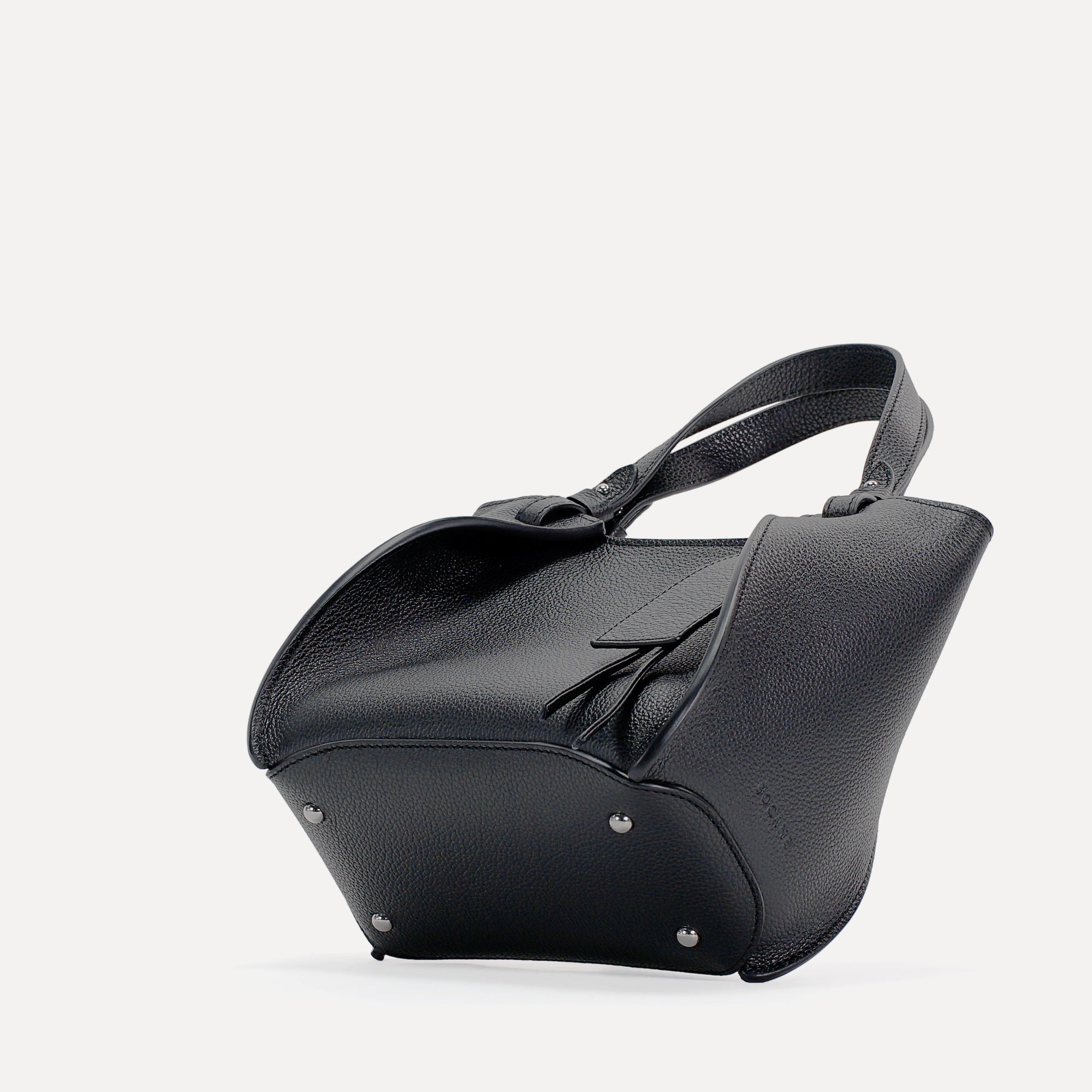 Geanta Amarante Mini, Piele Texturata, Neagra