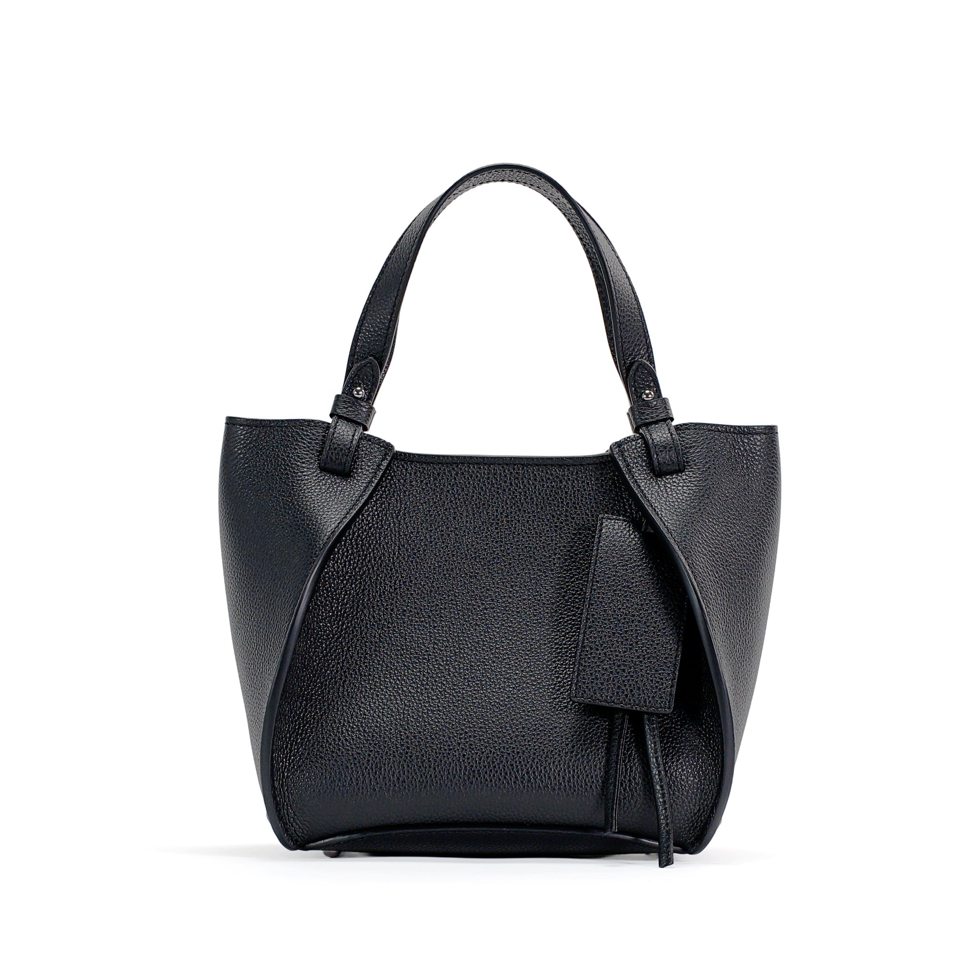 Geanta Amarante Mini, Piele Texturata, Neagra