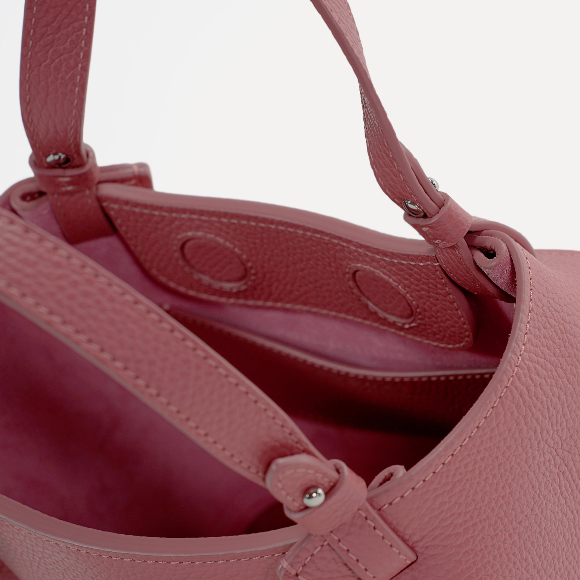 Geanta Amarante Mini, Piele Texturata, Roz Shamal