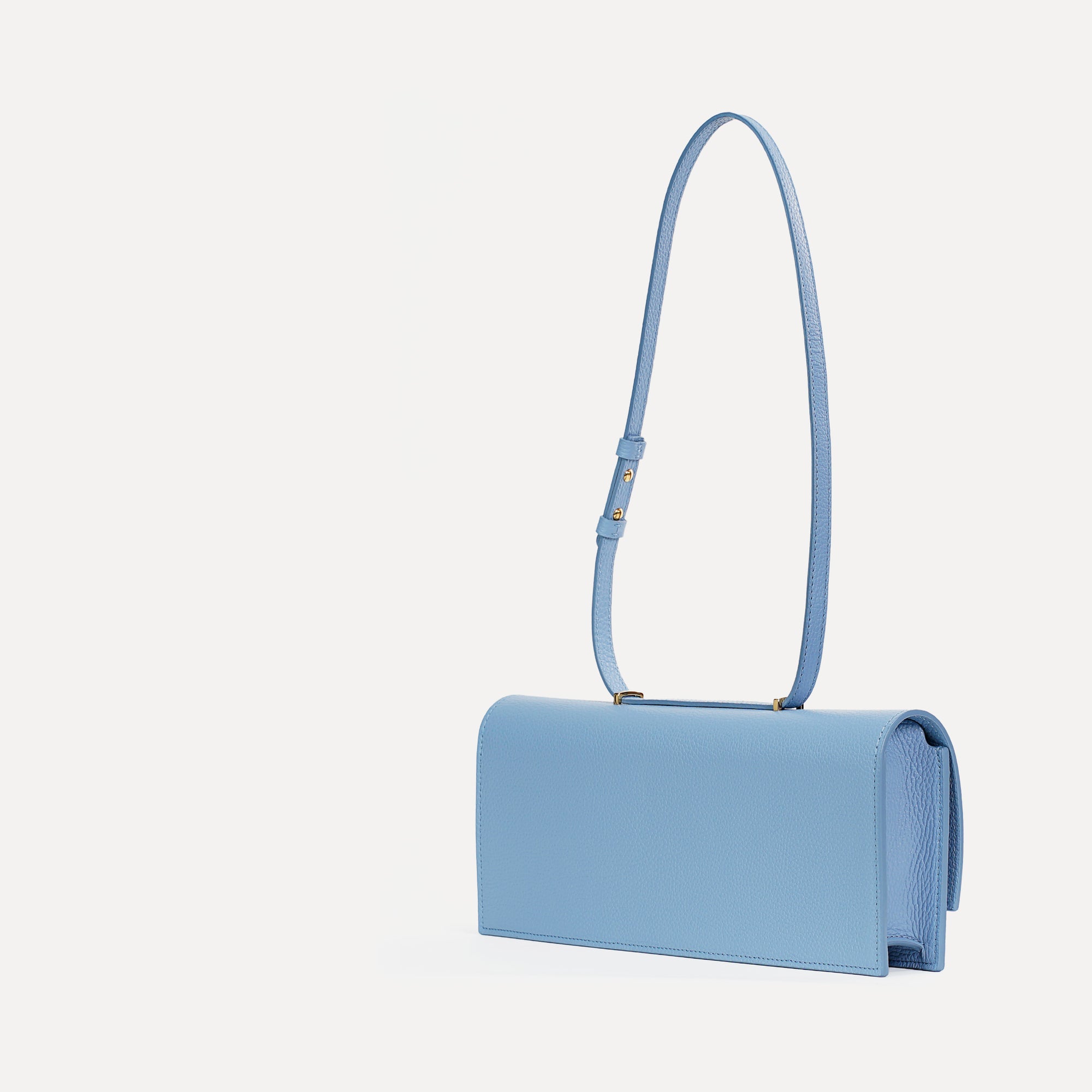 Esprit Long Bag, Textured Leather, Celestial Blue