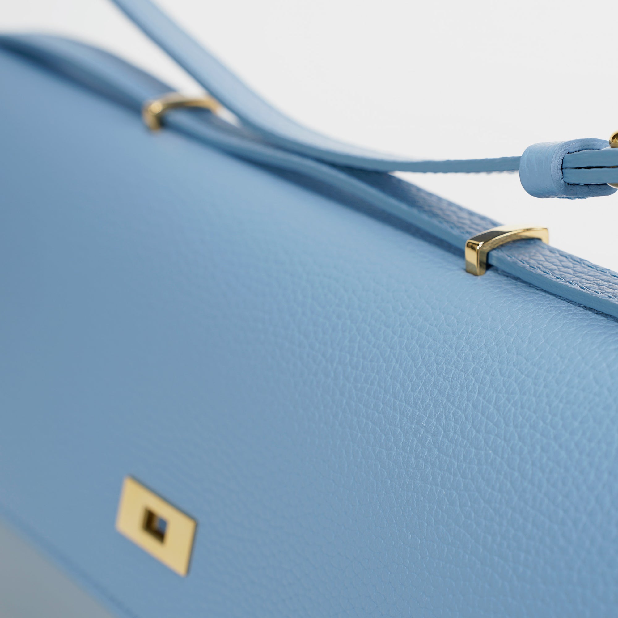 Esprit Long Bag, Textured Leather, Celestial Blue