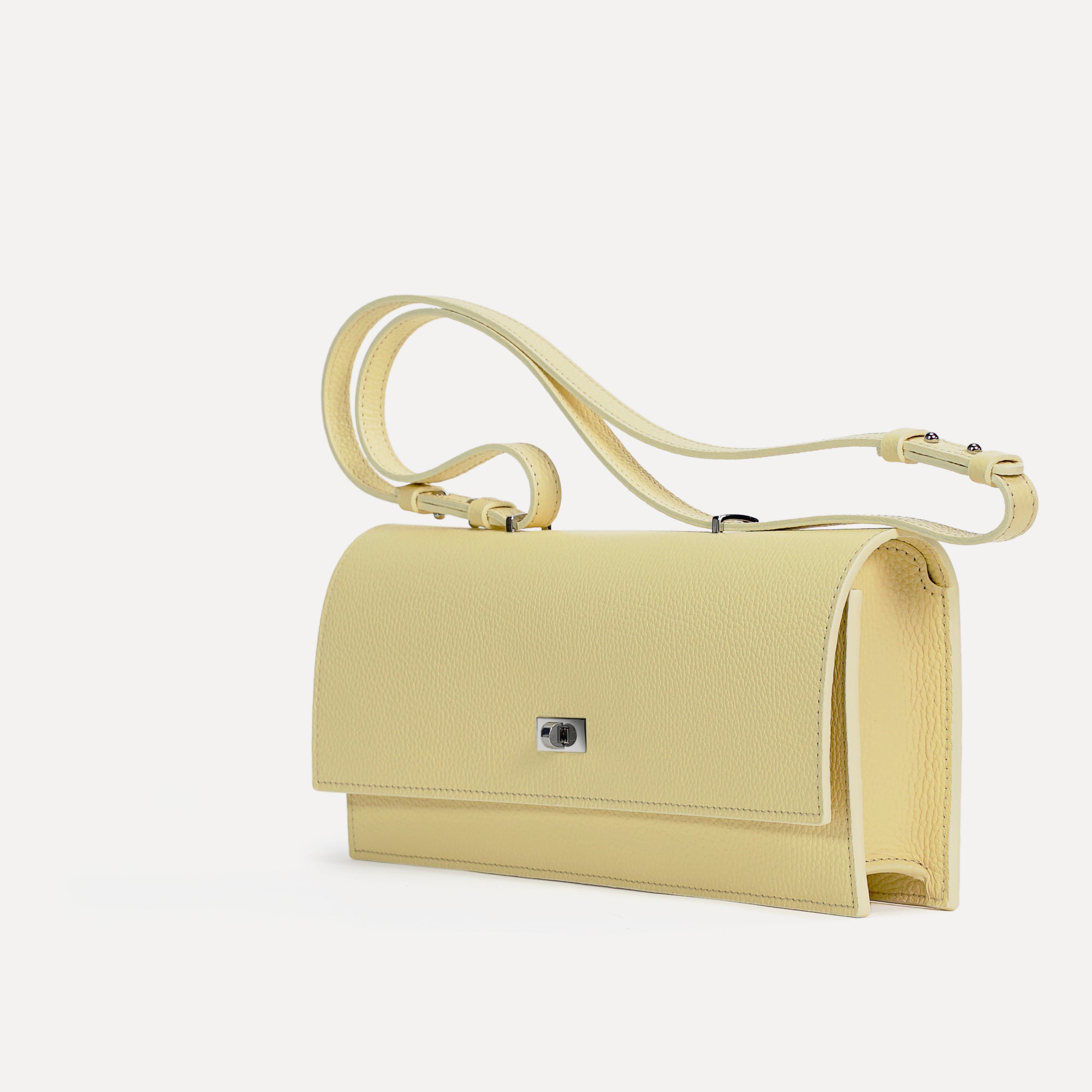 Geanta Esprit Long, Piele Texturata, Galben Pastel