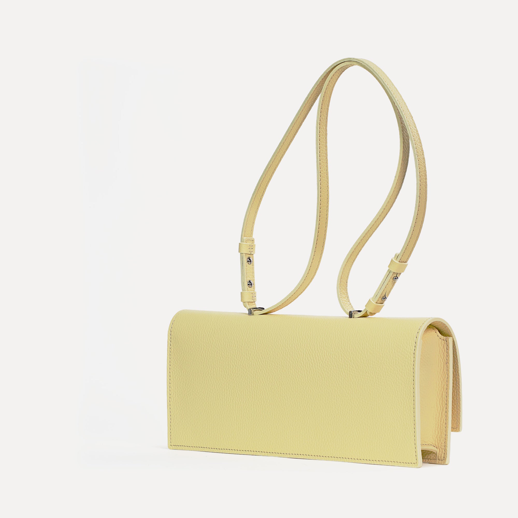 Geanta Esprit Long, Piele Texturata, Galben Pastel