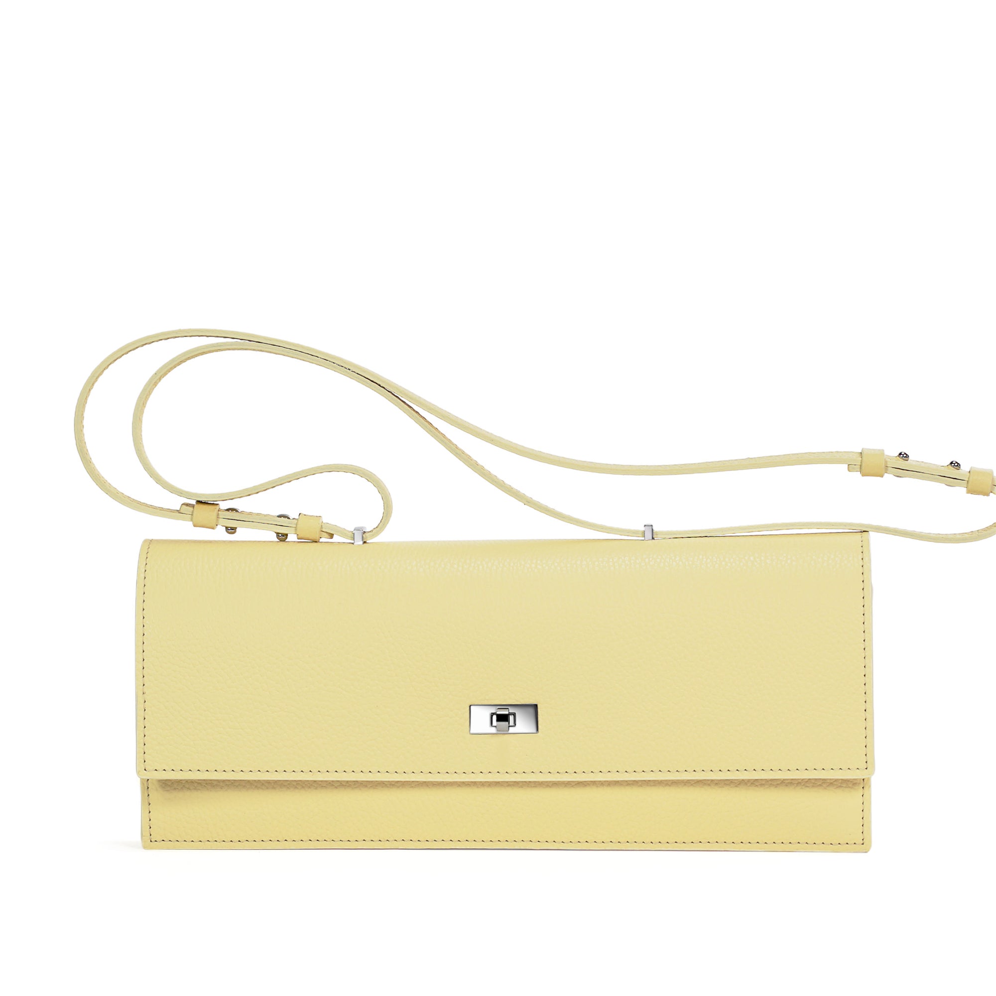 Geanta Esprit Long, Piele Texturata, Galben Pastel