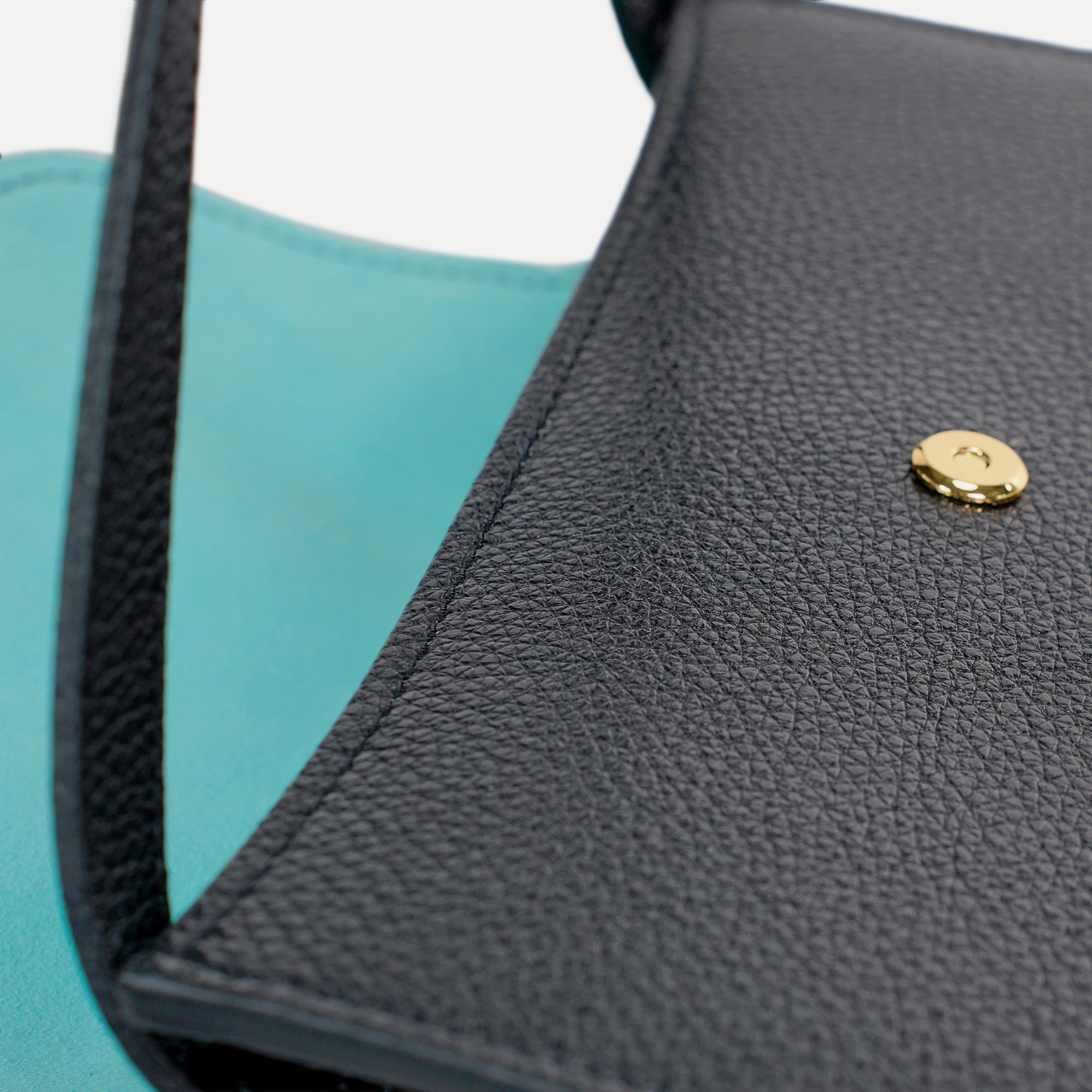 Cachette Bag, Textured Leather, Metallic Black