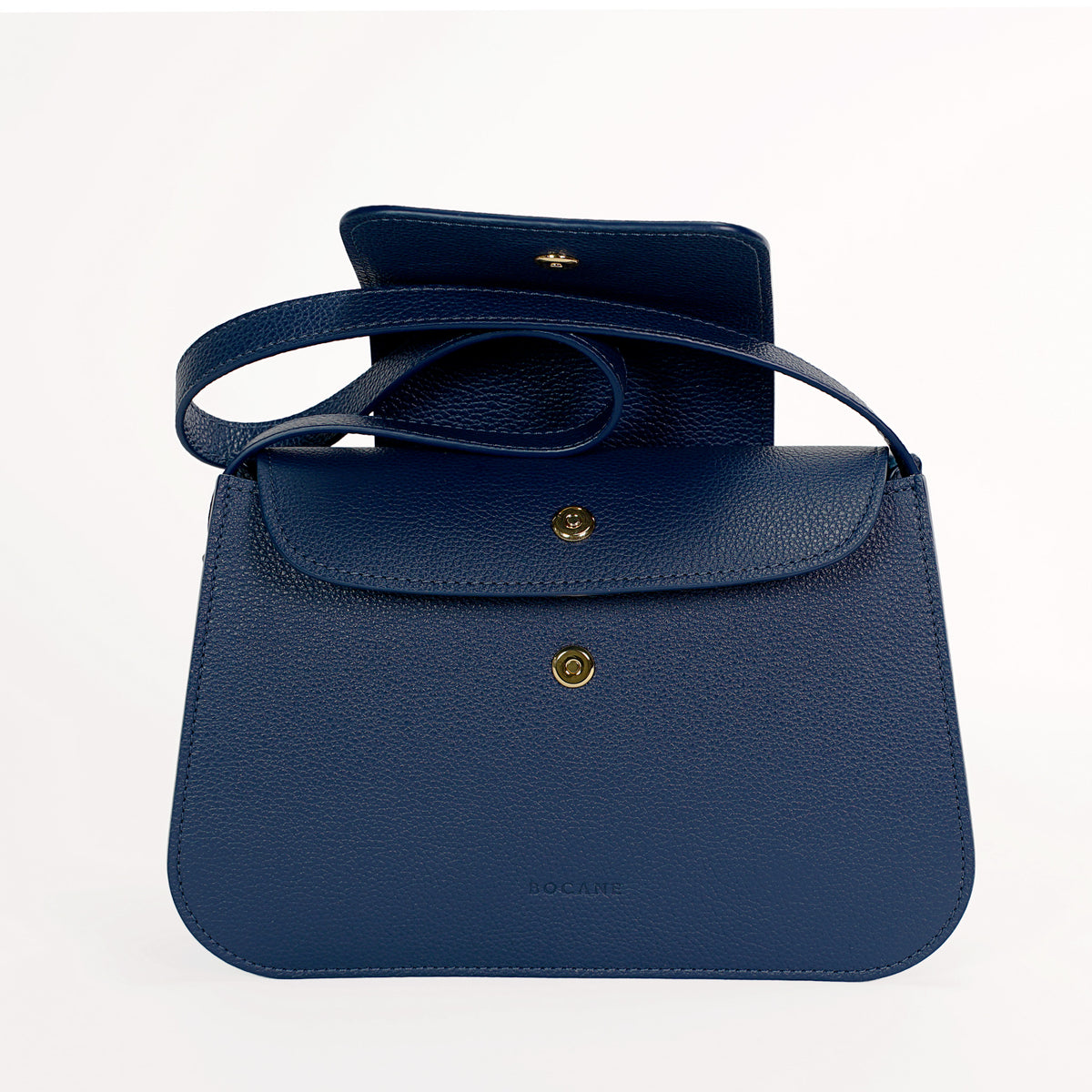 Cachette Bag, Textured Leather, Pilot Blue