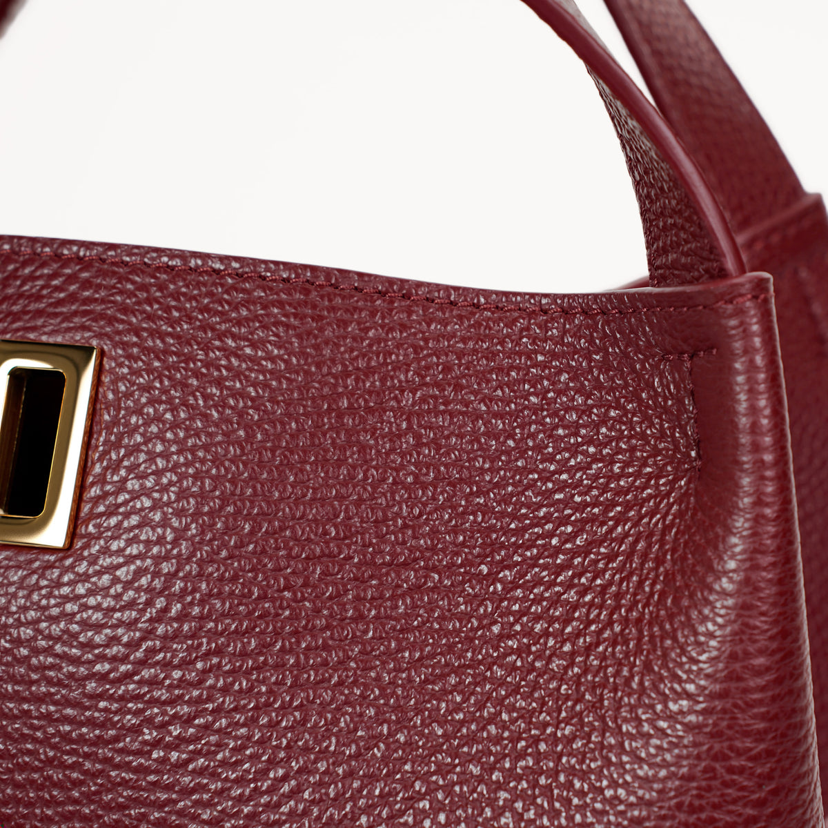 Rêve Bag, Textured Leather, Burgundy
