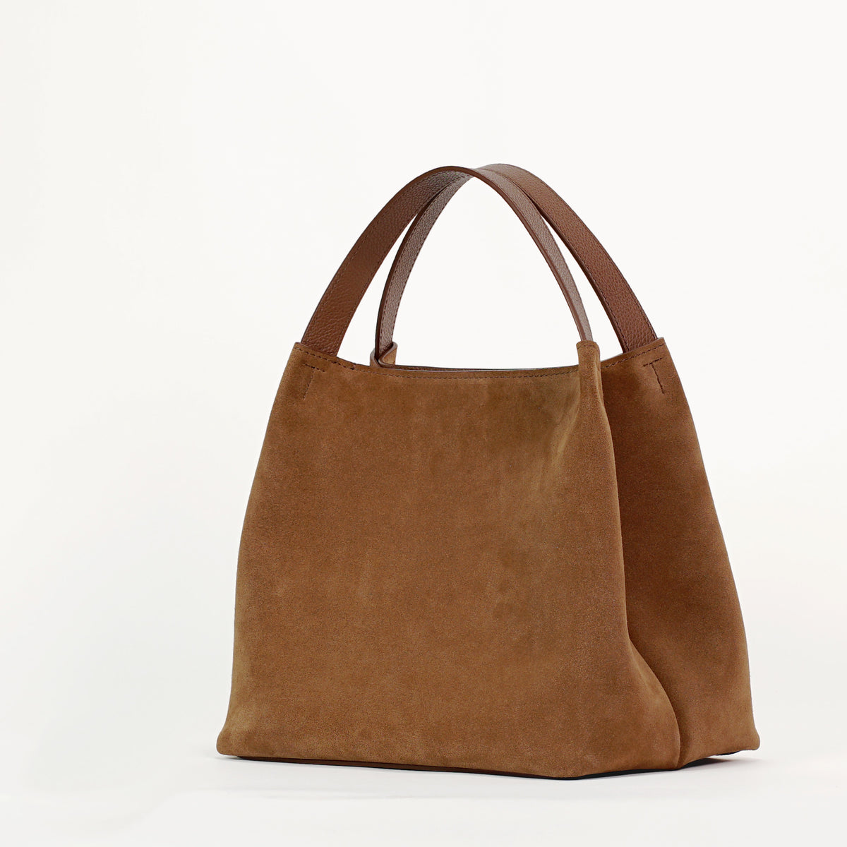 Rêve Bag, Suede and Textured Leather, Caramel